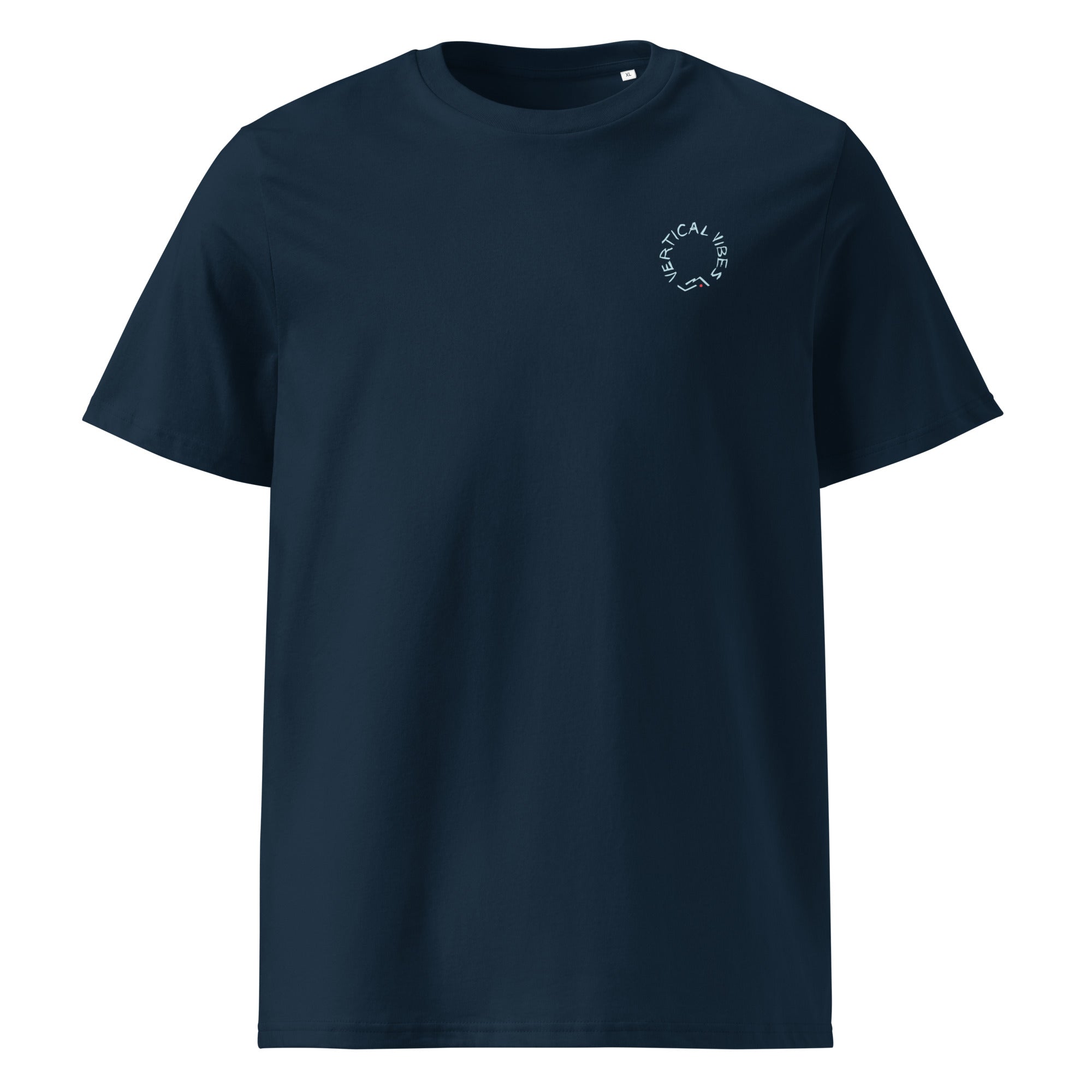 Product mockup of unisex blue sending for dinner front